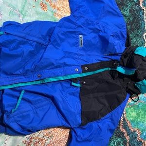 Vintage green and blue Columbia jacket men medium